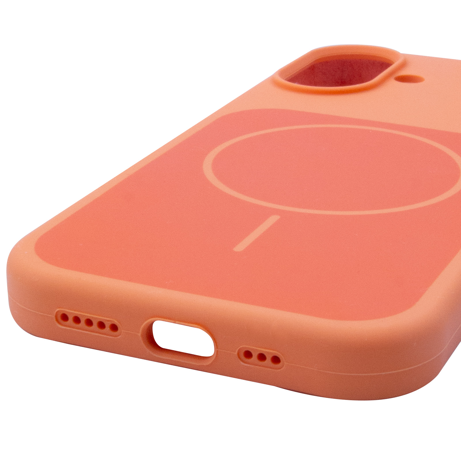 Чехол Silk Duo Color (AA) NO LOGO with Magnetic Fit для Apple iPhone 17 (6.3"), Orange 4, Силикон, купить оптом с доставкой