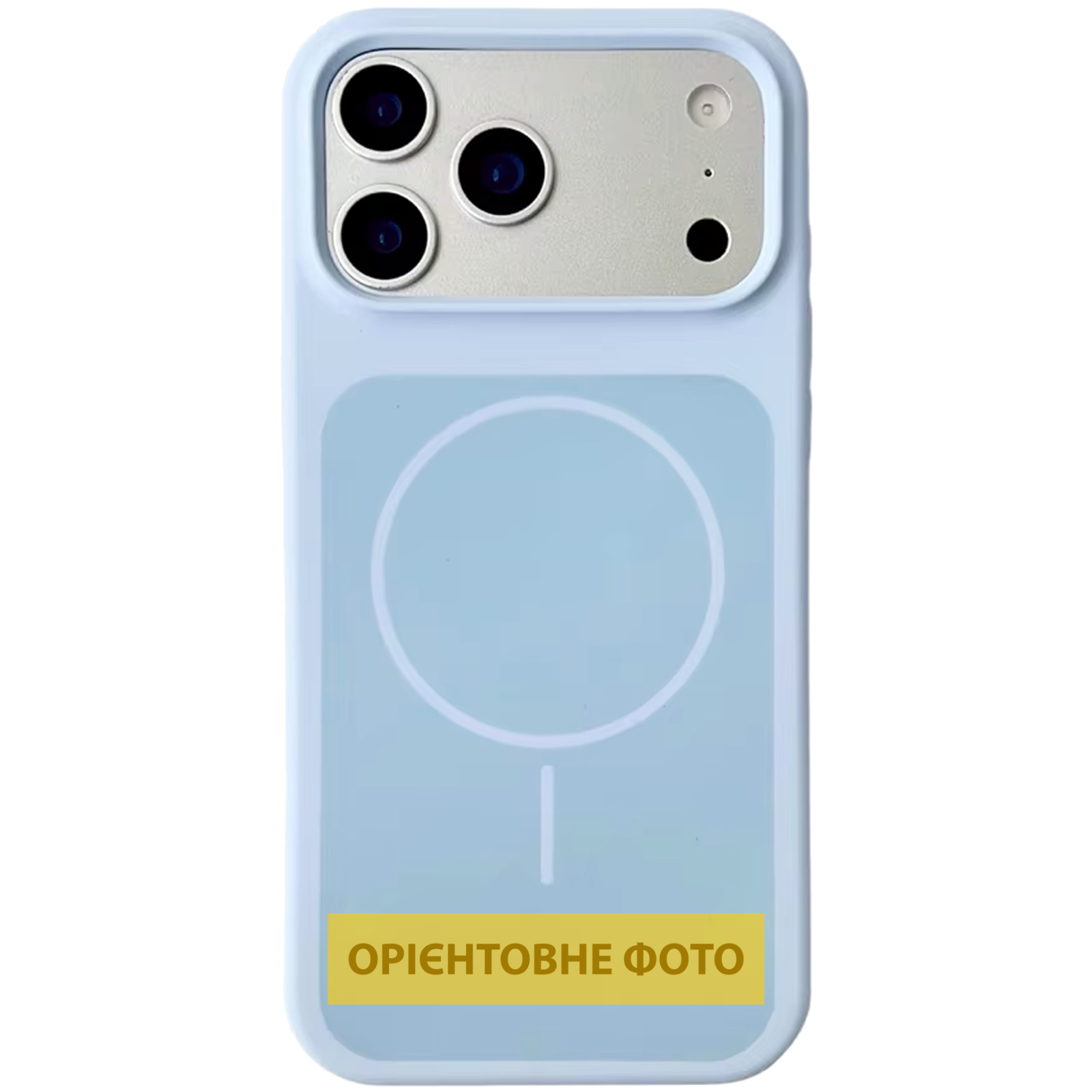 Чехол Silk Duo Color (AA) NO LOGO with Magnetic Fit для Apple iPhone 17 (6.3"), Sky Blue, Силикон, купить оптом с доставкой