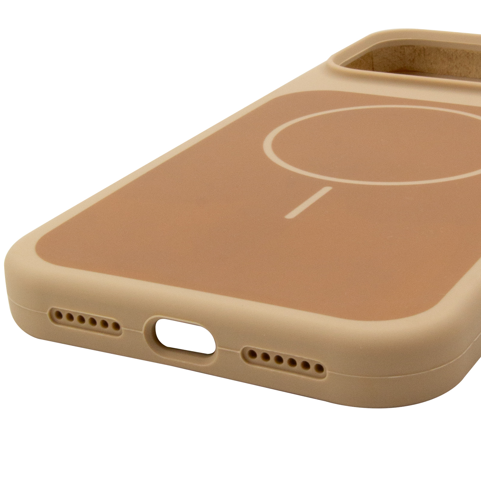 Чехол Silk Duo Color (AA) NO LOGO with Magnetic Fit для Apple iPhone 17 Pro (6.3"), Desert Gold 5, Силикон, купить оптом с доставкой