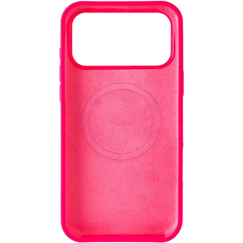 Чохол Silk Duo Color (AA) NO LOGO with Magnetic Fit для Apple iPhone 17 Pro / 18 Pro (6.3"), Barbie Pink 2, Силікон, купити оптом з доставкою