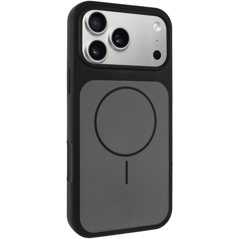 Чохол Silk Duo Color (AA) NO LOGO with Magnetic Fit для Apple iPhone 17 Pro / 18 Pro (6.3"), Black, Силікон, купити оптом з доставкою