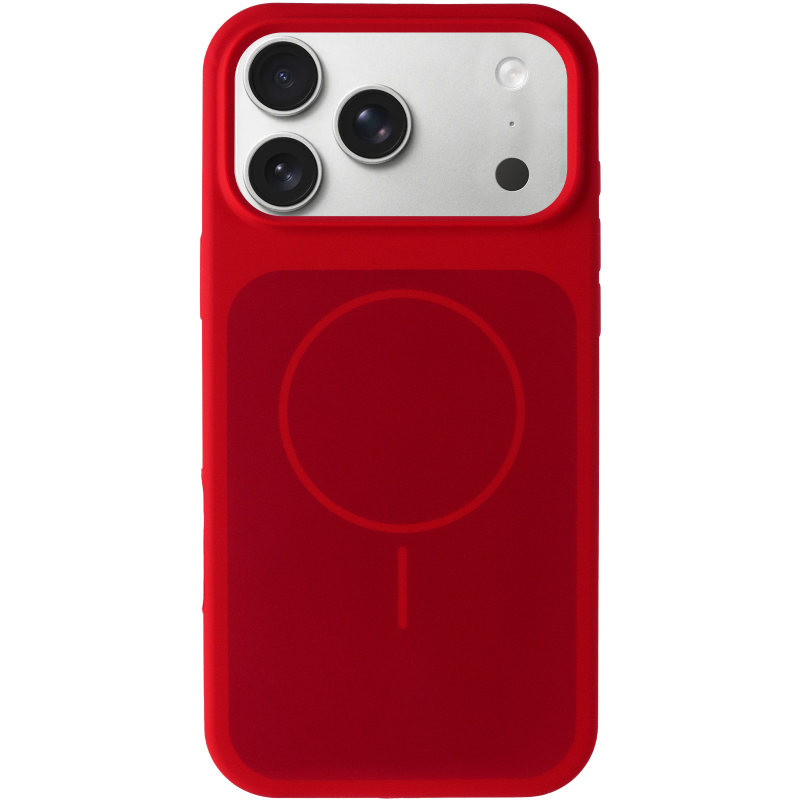 Чохол Silk Duo Color (AA) NO LOGO with Magnetic Fit для Apple iPhone 17 Pro / 18 Pro (6.3"), Red 1, Силікон, купити оптом з доставкою