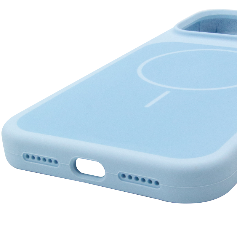 Чохол Silk Duo Color (AA) NO LOGO with Magnetic Fit для Apple iPhone 17 Pro / 18 Pro (6.3"), Sky Blue 4, Силікон, купити оптом з доставкою