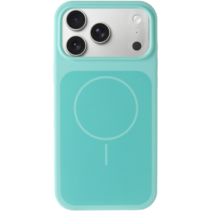 Чохол Silk Duo Color (AA) NO LOGO with Magnetic Fit для Apple iPhone 17 Pro / 18 Pro (6.3"), Turquoise 1, Силікон, купити оптом з доставкою