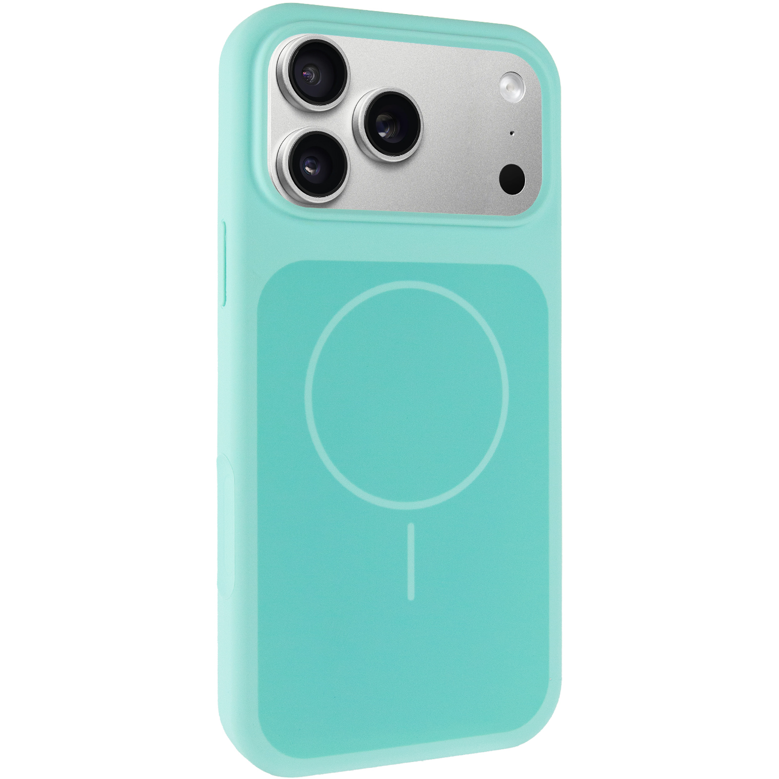 Чохол Silk Duo Color (AA) NO LOGO with Magnetic Fit для Apple iPhone 17 Pro / 18 Pro (6.3"), Turquoise, Силікон, купити оптом з доставкою