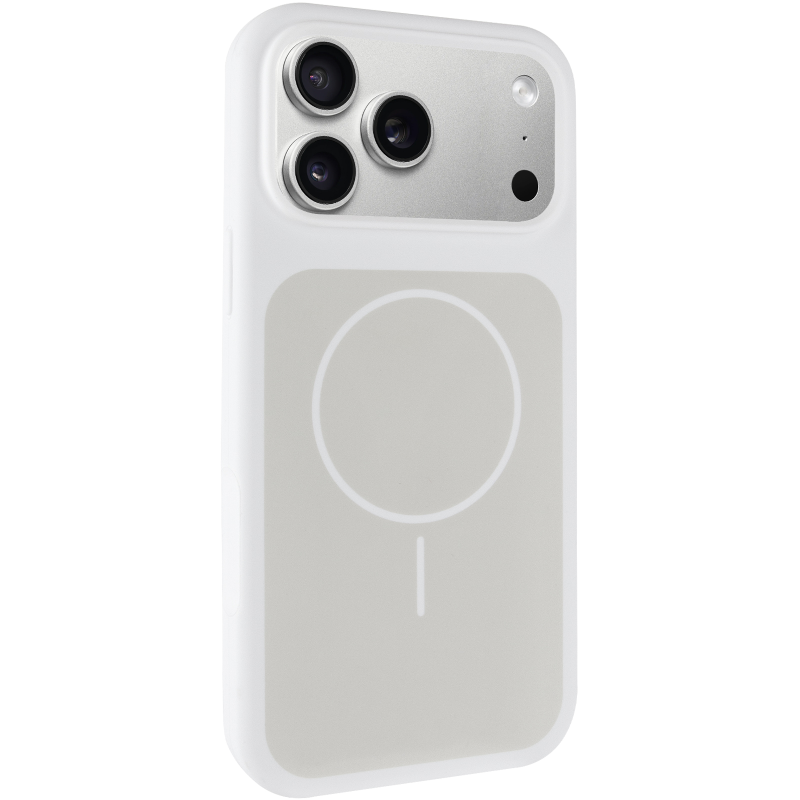 Чохол Silk Duo Color (AA) NO LOGO with Magnetic Fit для Apple iPhone 17 Pro / 18 Pro (6.3"), White, Силікон, купити оптом з доставкою