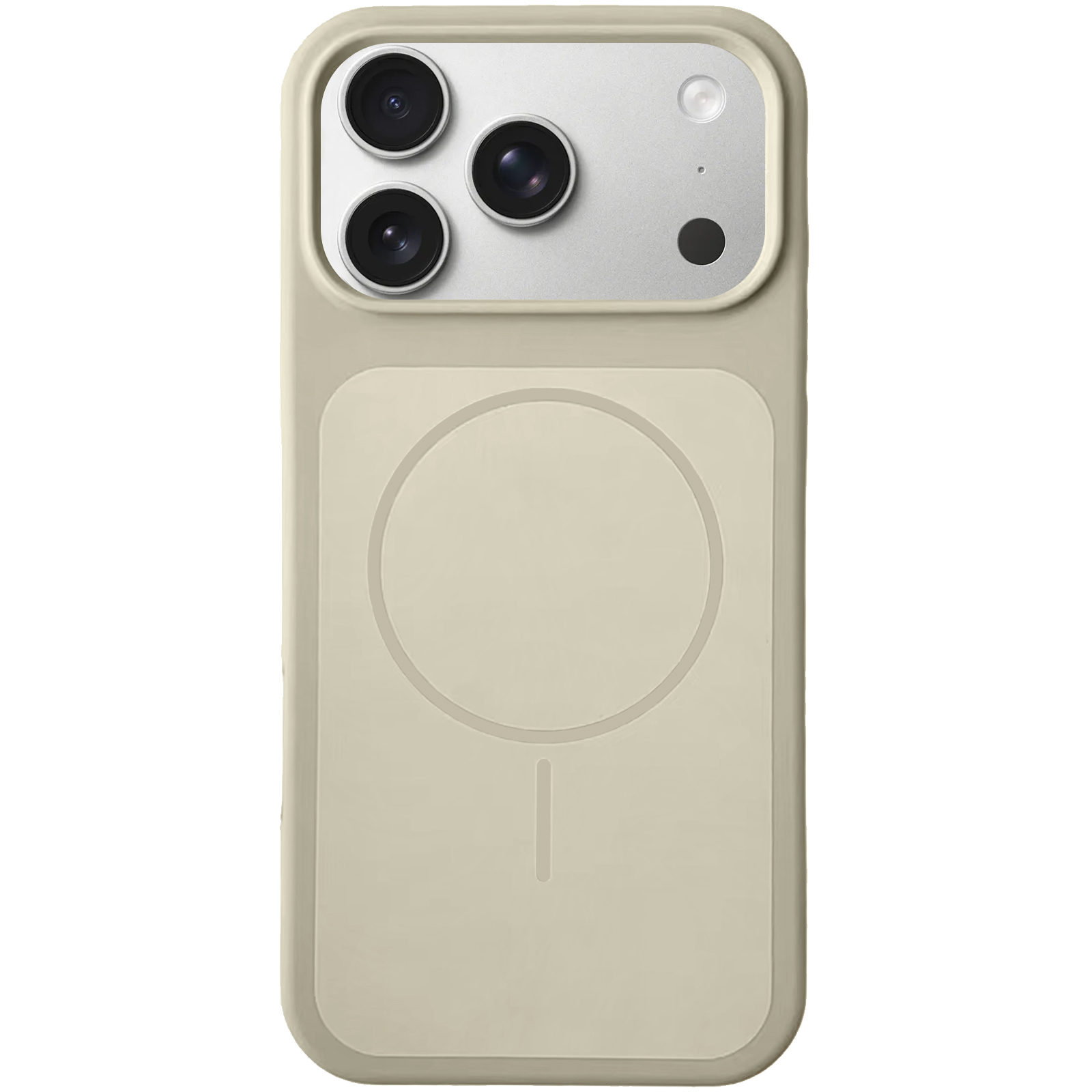 Чехол Silk Duo Color (AA) NO LOGO with Magnetic Fit для Apple iPhone 17 Pro Max (6.9"), Antique White, Силикон, купить оптом с доставкой