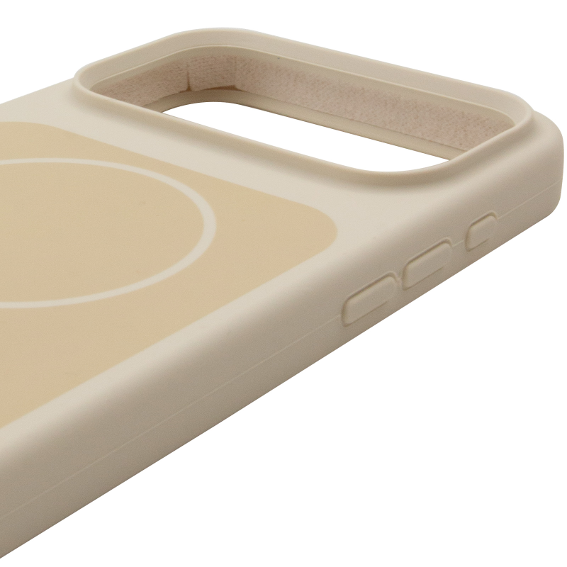 Чохол Silk Duo Color (AA) NO LOGO with Magnetic Fit для Apple iPhone 17 Pro Max (6.9"), Antique White 3, Силікон, купити оптом з доставкою