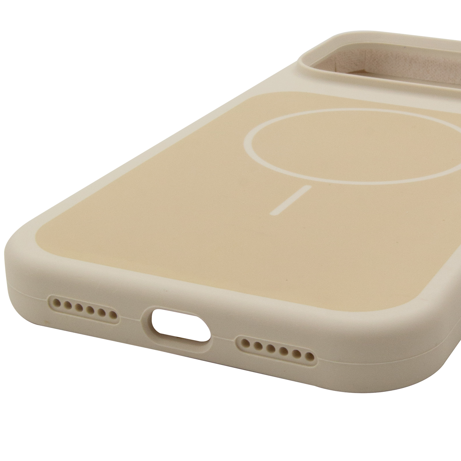 Чохол Silk Duo Color (AA) NO LOGO with Magnetic Fit для Apple iPhone 17 Pro Max (6.9"), Antique White 4, Силікон, купити оптом з доставкою