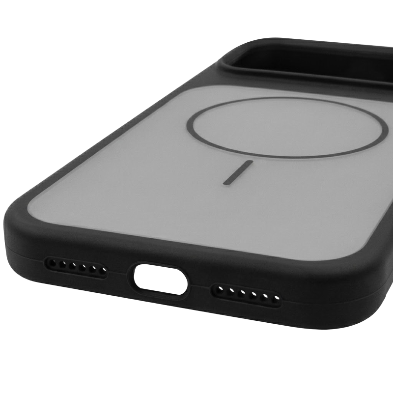 Чохол Silk Duo Color (AA) NO LOGO with Magnetic Fit для Apple iPhone 17 Pro Max (6.9"), Black 5, Силікон, купити оптом з доставкою