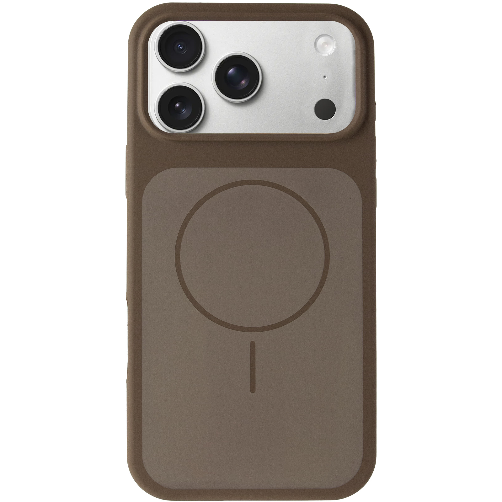 Чохол Silk Duo Color (AA) NO LOGO with Magnetic Fit для Apple iPhone 17 Pro Max (6.9"), Brown 1, Силікон, купити оптом з доставкою