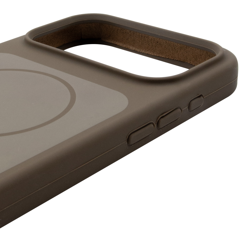 Чохол Silk Duo Color (AA) NO LOGO with Magnetic Fit для Apple iPhone 17 Pro Max (6.9"), Brown 3, Силікон, купити оптом з доставкою