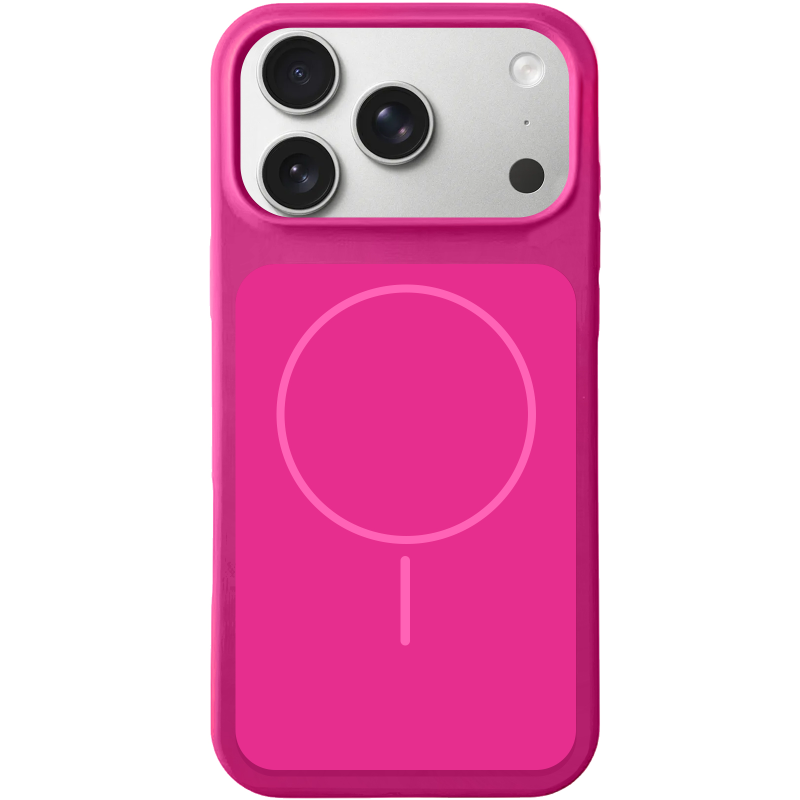 Чехол Silk Duo Color (AA) NO LOGO with Magnetic Fit для Apple iPhone 17 Pro Max (6.9"), Dragon Fruit, Силикон, купить оптом с доставкой