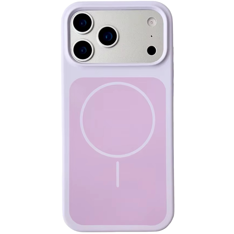 Чехол Silk Duo Color (AA) NO LOGO with Magnetic Fit для Apple iPhone 17 Pro Max (6.9"), Lilac, Силикон, купить оптом с доставкой
