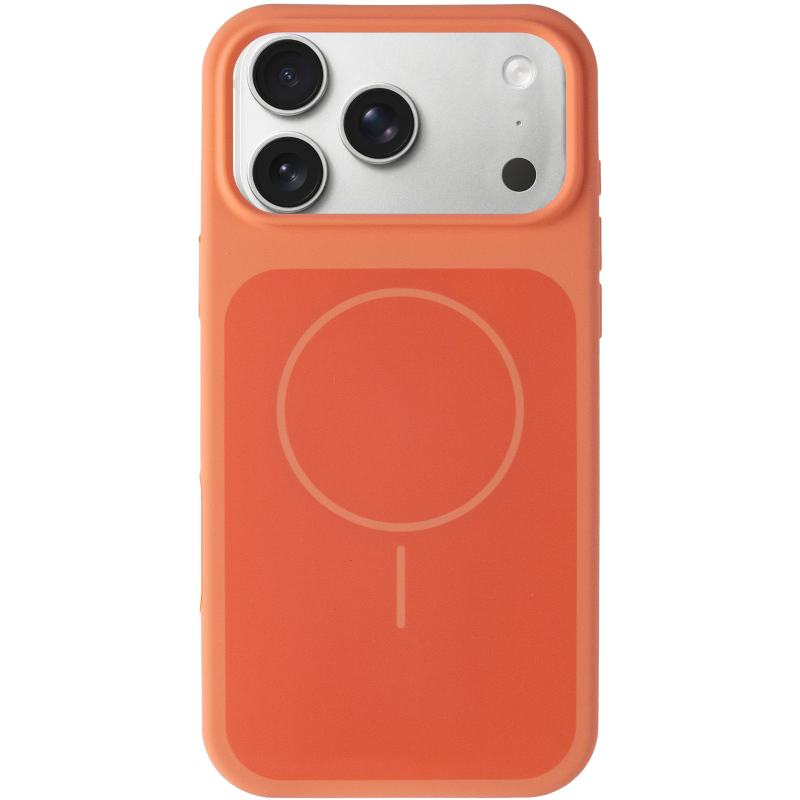 Чохол Silk Duo Color (AA) NO LOGO with Magnetic Fit для Apple iPhone 17 Pro Max (6.9"), Orange 1, Силікон, купити оптом з доставкою