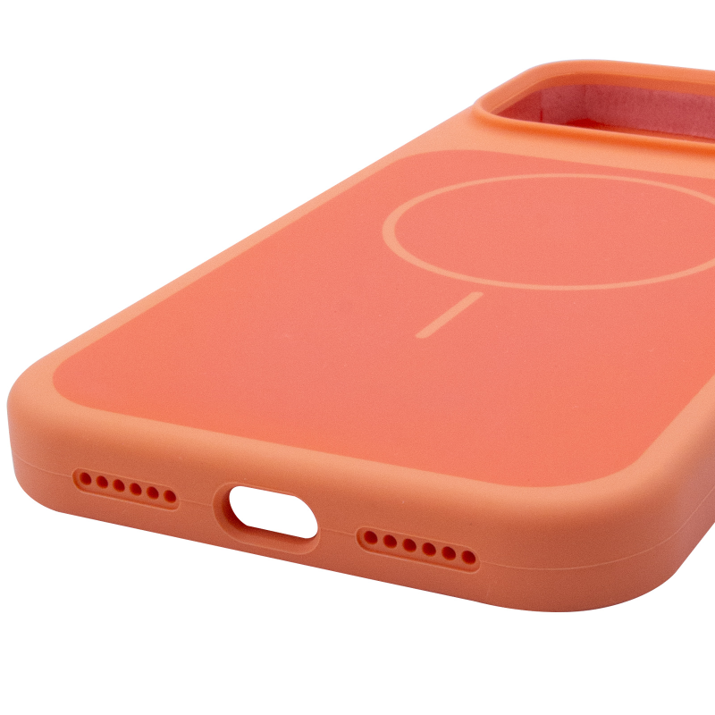 Чохол Silk Duo Color (AA) NO LOGO with Magnetic Fit для Apple iPhone 17 Pro Max (6.9"), Orange 4, Силікон, купити оптом з доставкою