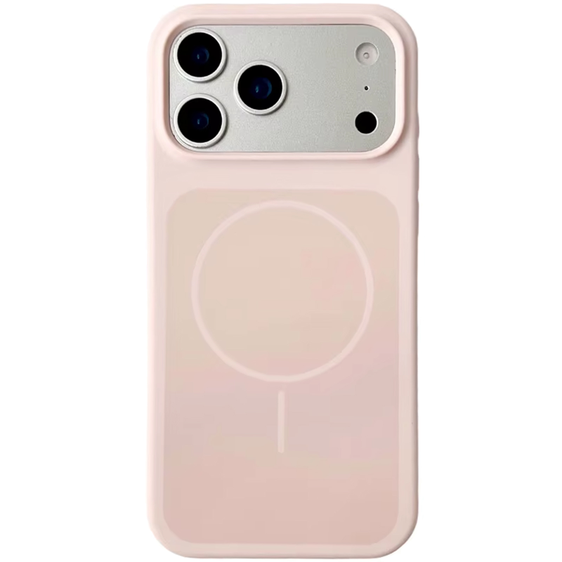 Чехол Silk Duo Color (AA) NO LOGO with Magnetic Fit для Apple iPhone 17 Pro Max (6.9"), Pink, Силикон, купить оптом с доставкой