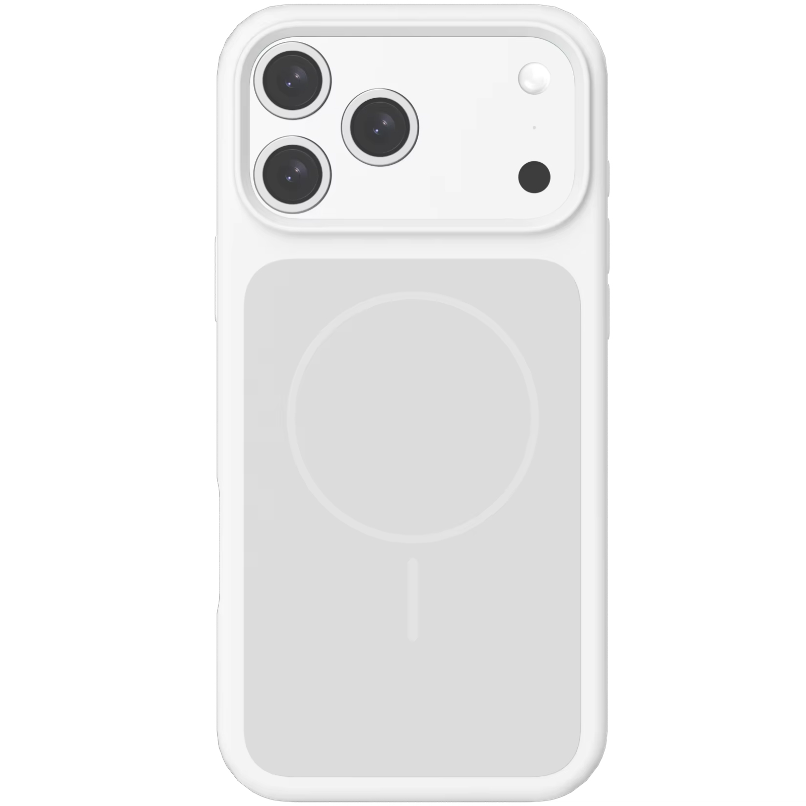 Чехол Silk Duo Color (AA) NO LOGO with Magnetic Fit для Apple iPhone 17 Pro Max (6.9"), White, Силикон, купить оптом с доставкой