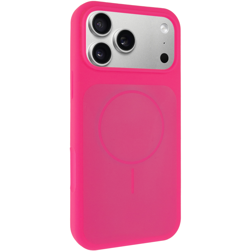 Чехол Silk Duo Color (AA) NO LOGO with Magnetic Fit для Apple iPhone 17 Pro Max / 18 Pro Max (6.9"), Barbie Pink, Силикон, купить оптом с доставкой