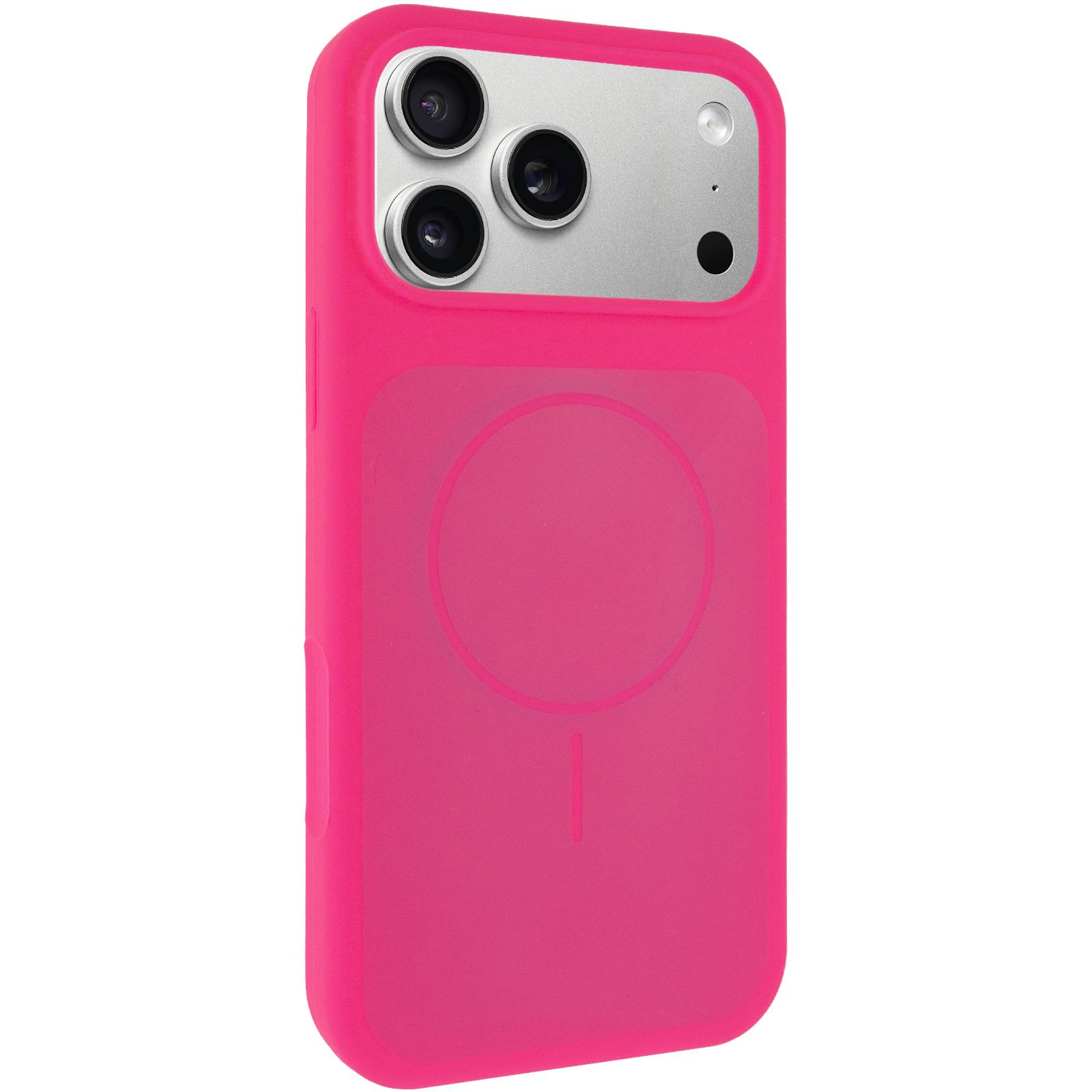 Чехол Silk Duo Color (AA) NO LOGO with Magnetic Fit для Apple iPhone 17 Pro Max / 18 Pro Max (6.9"), Barbie Pink, Силикон, купить оптом с доставкой