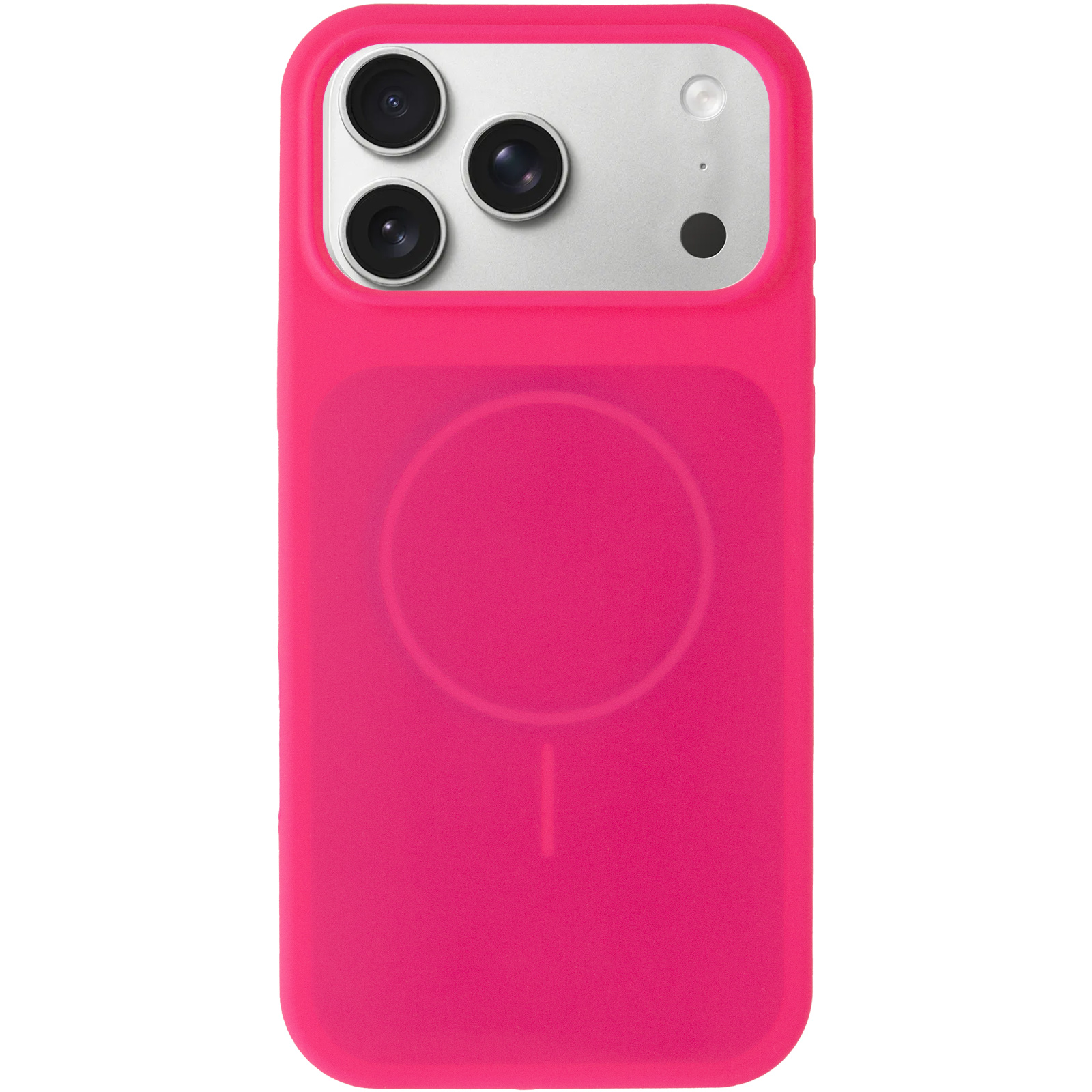 Чехол Silk Duo Color (AA) NO LOGO with Magnetic Fit для Apple iPhone 17 Pro Max / 18 Pro Max (6.9"), Barbie Pink 1, Силикон, купить оптом с доставкой