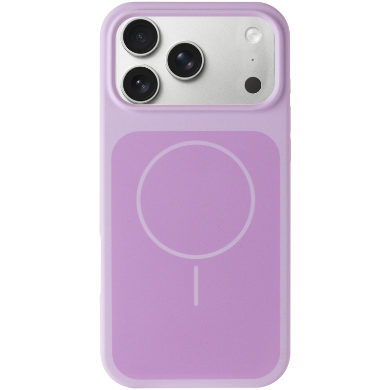 Чехол Silk Duo Color (AA) NO LOGO with Magnetic Fit для Apple iPhone 17 Pro Max / 18 Pro Max (6.9"), Lilac 1, Силикон, купить оптом с доставкой
