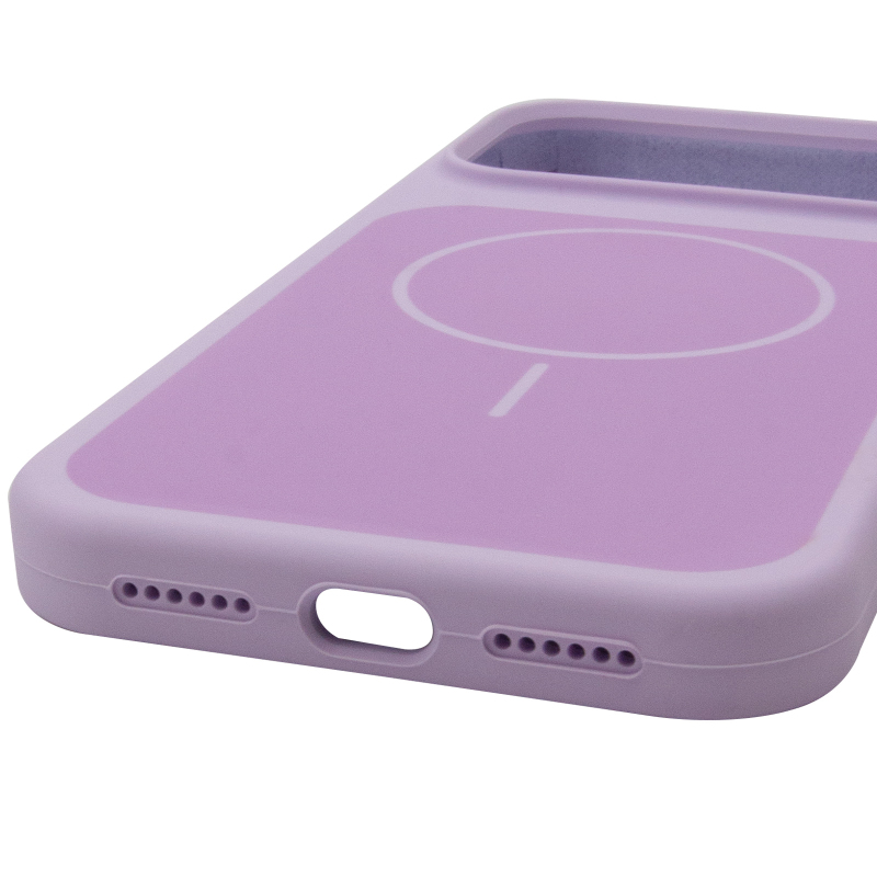 Чехол Silk Duo Color (AA) NO LOGO with Magnetic Fit для Apple iPhone 17 Pro Max / 18 Pro Max (6.9"), Lilac 4, Силикон, купить оптом с доставкой