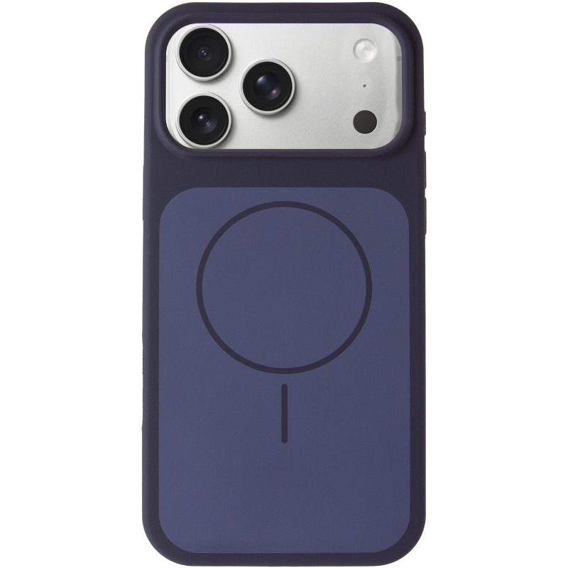Чехол Silk Duo Color (AA) NO LOGO with Magnetic Fit для Apple iPhone 17 Pro Max / 18 Pro Max (6.9"), Midnight Blue 1, Силикон, купить оптом с доставкой