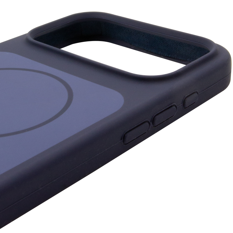 Чехол Silk Duo Color (AA) NO LOGO with Magnetic Fit для Apple iPhone 17 Pro Max / 18 Pro Max (6.9"), Midnight Blue 3, Силикон, купить оптом с доставкой
