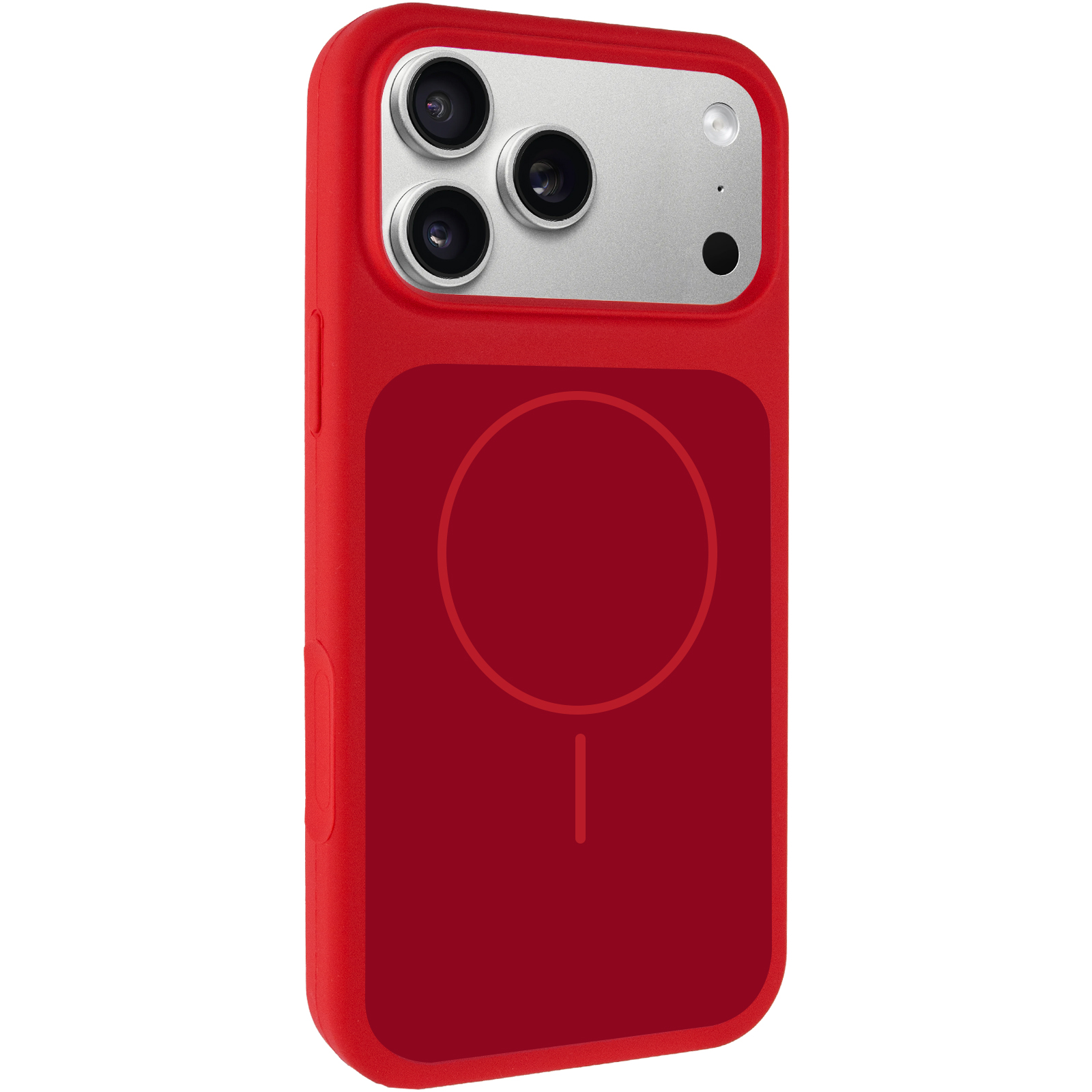 Чехол Silk Duo Color (AA) NO LOGO with Magnetic Fit для Apple iPhone 17 Pro Max / 18 Pro Max (6.9"), Red, Силикон, купить оптом с доставкой