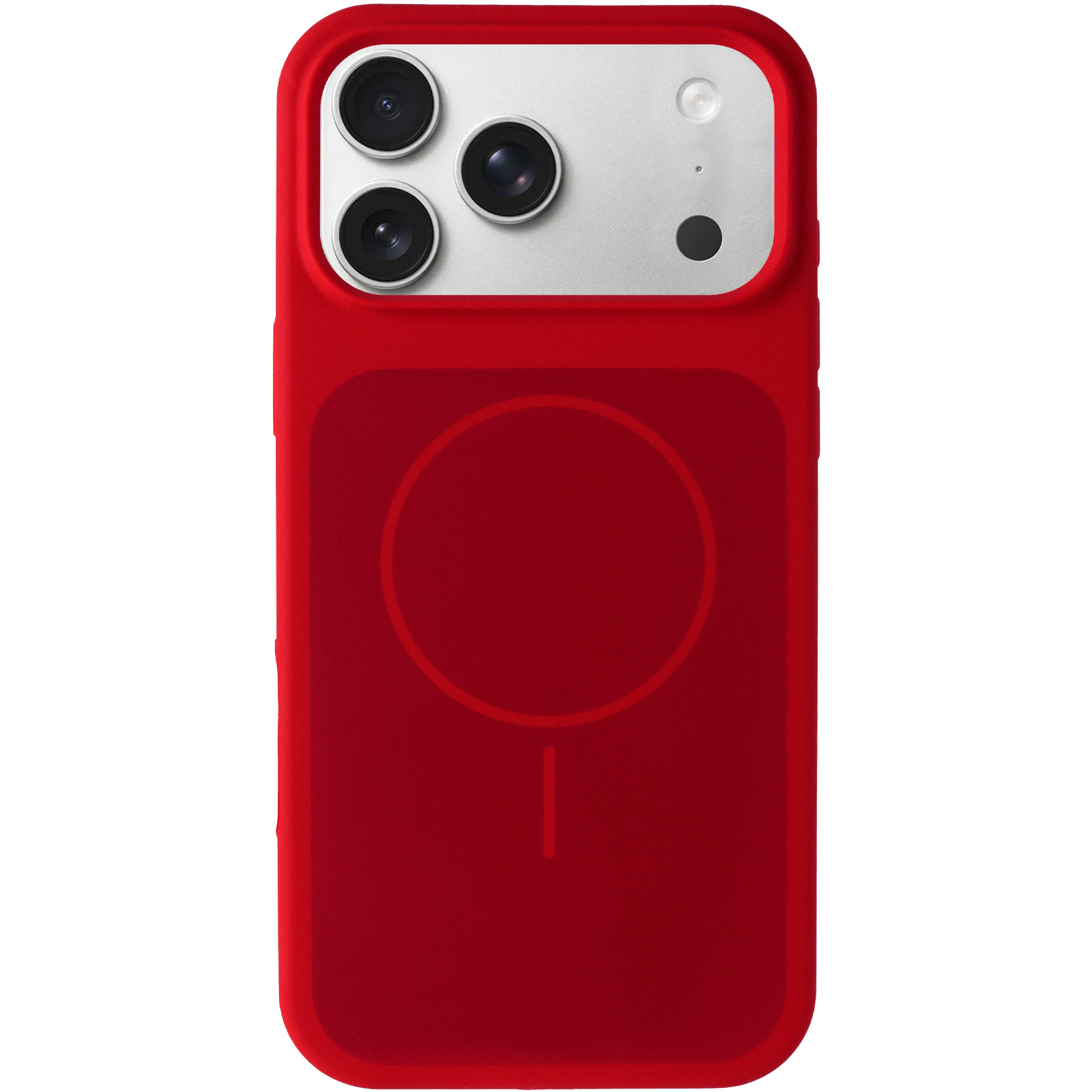 Чехол Silk Duo Color (AA) NO LOGO with Magnetic Fit для Apple iPhone 17 Pro Max / 18 Pro Max (6.9"), Red 1, Силикон, купить оптом с доставкой