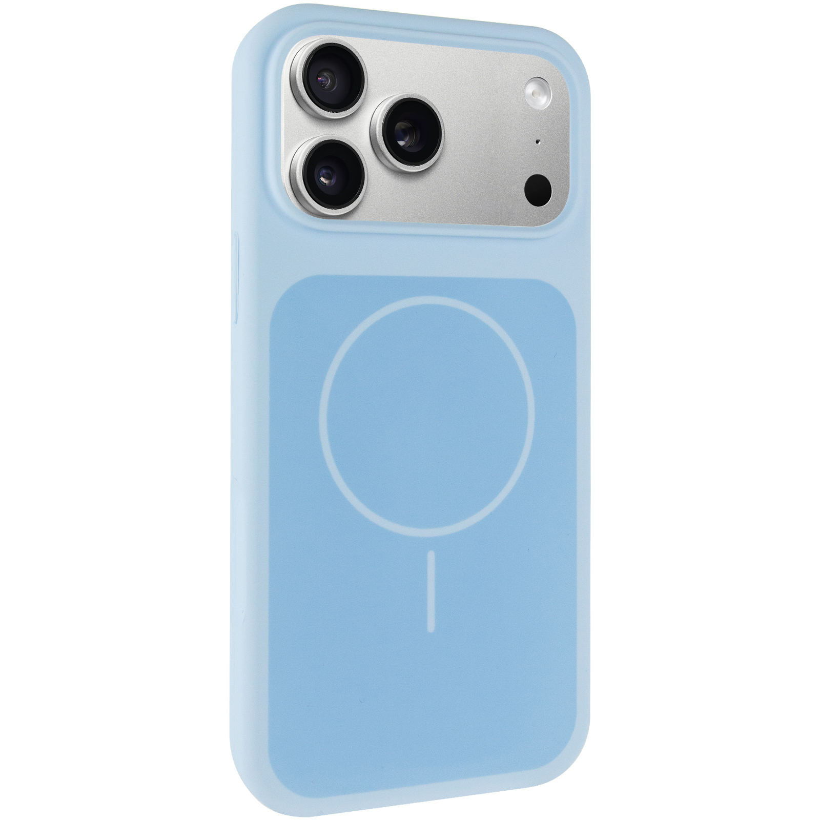 Чехол Silk Duo Color (AA) NO LOGO with Magnetic Fit для Apple iPhone 17 Pro Max / 18 Pro Max (6.9"), Sky Blue, Силикон, купить оптом с доставкой