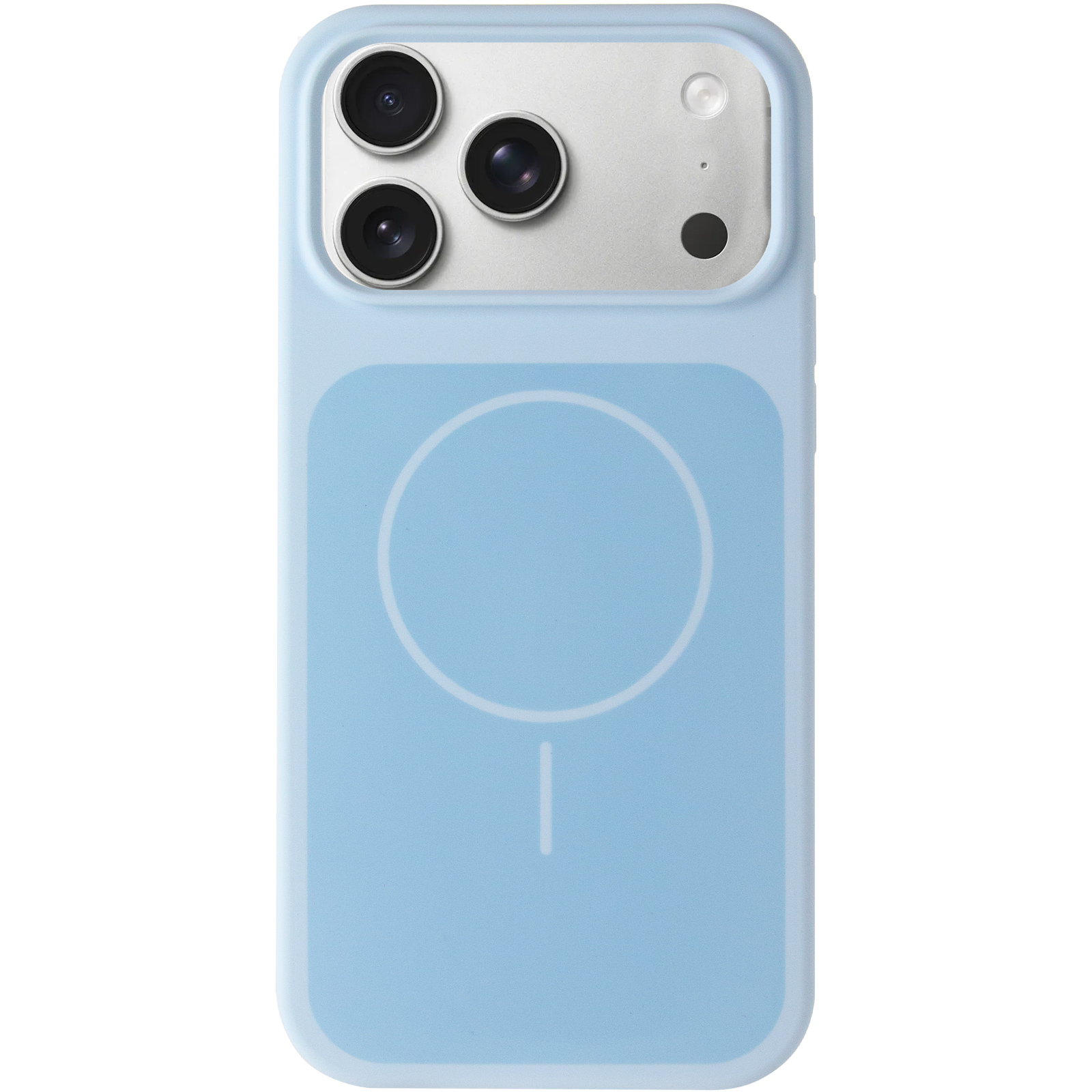 Чехол Silk Duo Color (AA) NO LOGO with Magnetic Fit для Apple iPhone 17 Pro Max / 18 Pro Max (6.9"), Sky Blue 1, Силикон, купить оптом с доставкой