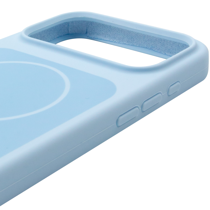 Чехол Silk Duo Color (AA) NO LOGO with Magnetic Fit для Apple iPhone 17 Pro Max / 18 Pro Max (6.9"), Sky Blue 3, Силикон, купить оптом с доставкой