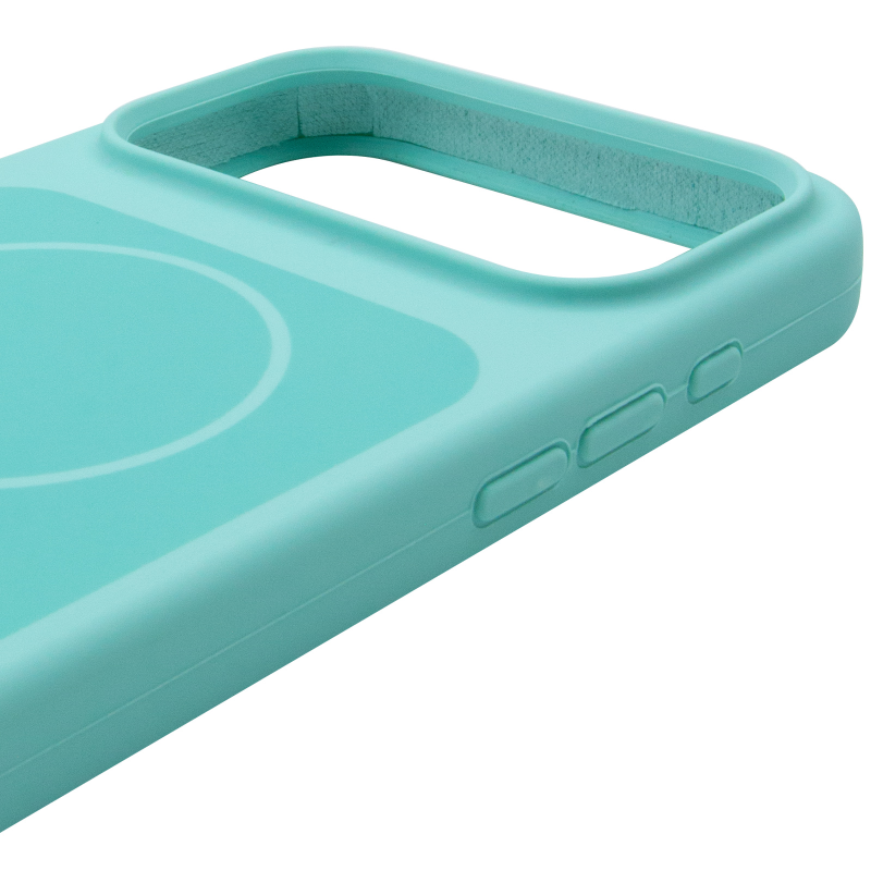 Чехол Silk Duo Color (AA) NO LOGO with Magnetic Fit для Apple iPhone 17 Pro Max / 18 Pro Max (6.9"), Turquoise 3, Силикон, купить оптом с доставкой