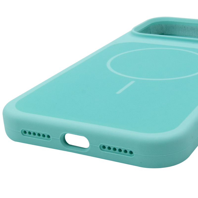 Чехол Silk Duo Color (AA) NO LOGO with Magnetic Fit для Apple iPhone 17 Pro Max / 18 Pro Max (6.9"), Turquoise 4, Силикон, купить оптом с доставкой