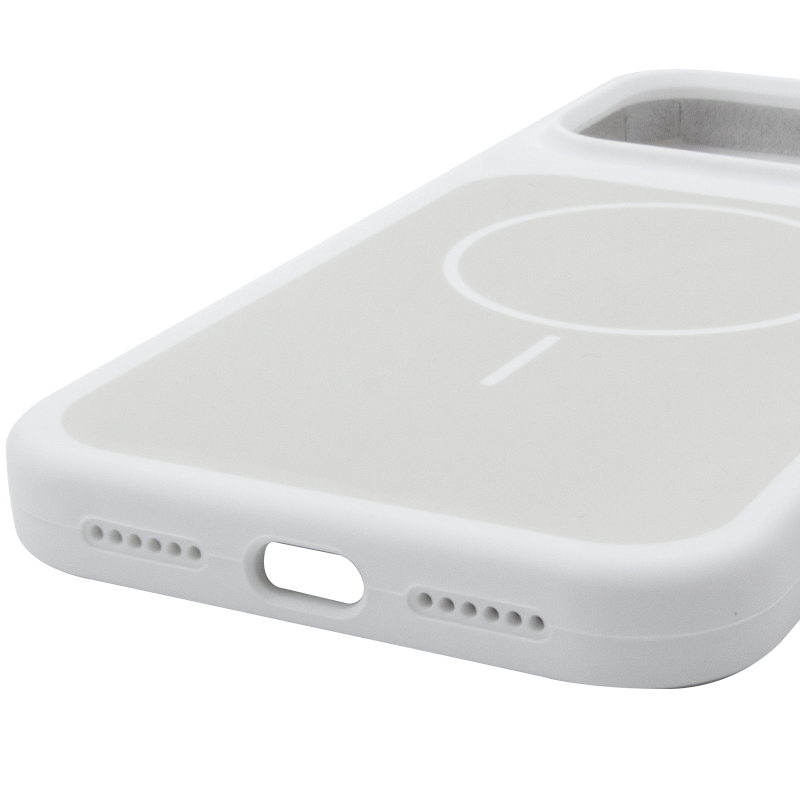 Чехол Silk Duo Color (AA) NO LOGO with Magnetic Fit для Apple iPhone 17 Pro Max / 18 Pro Max (6.9"), White 4, Силикон, купить оптом с доставкой