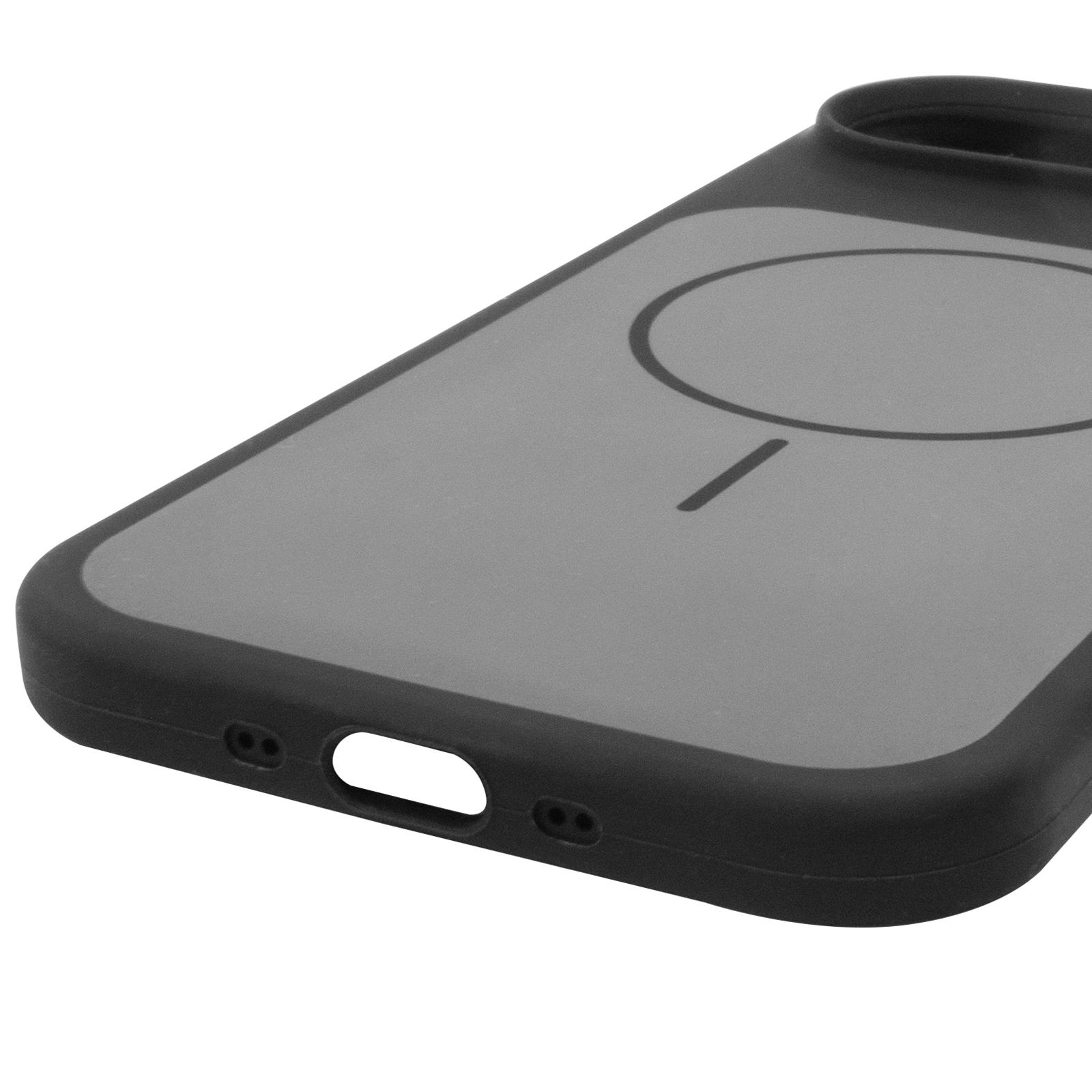 Чехол Silk Duo Color (AA) NO LOGO with Magnetic Fit для Apple iPhone 17 Air (6.5"), Black 5, Силикон, купить оптом с доставкой