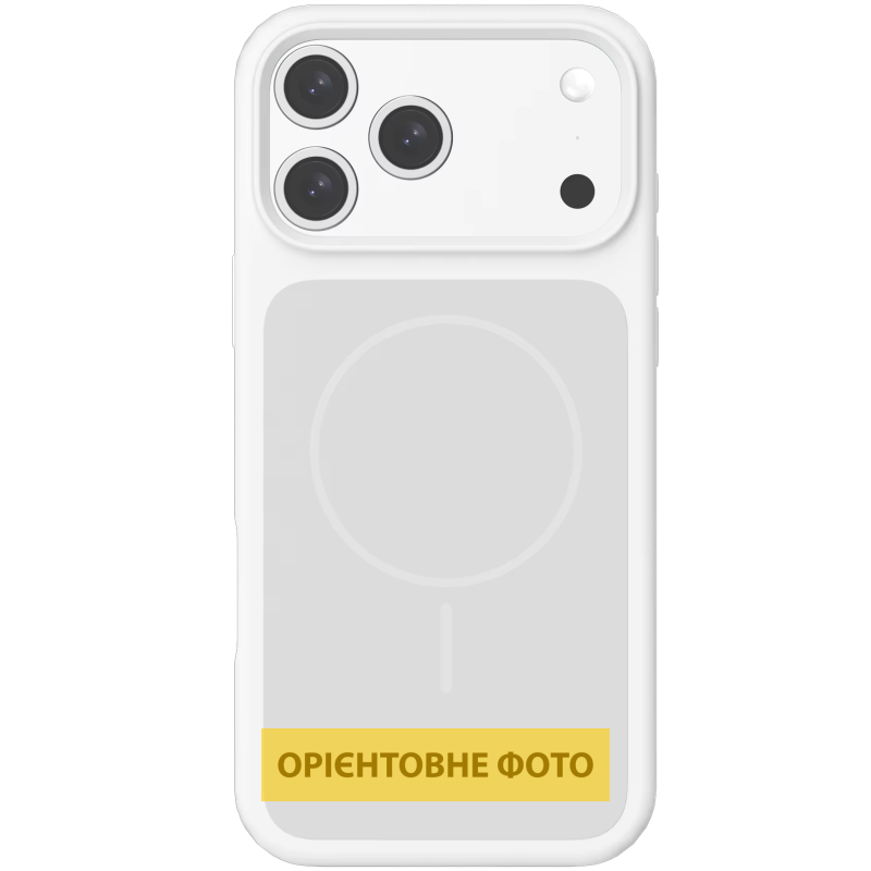 Чехол Silk Duo Color (AA) NO LOGO with Magnetic Fit для Apple iPhone 17 Air (6.5"), White, Силикон, купить оптом с доставкой