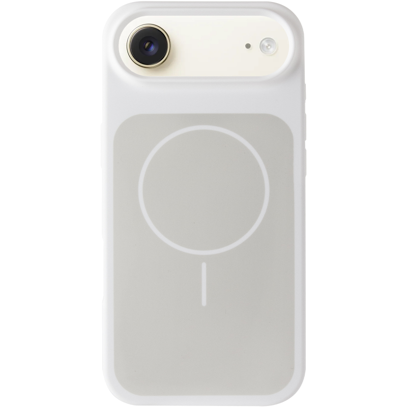 Чехол Silk Duo Color (AA) NO LOGO with Magnetic Fit для Apple iPhone 17 Air (6.5"), White 1, Силикон, купить оптом с доставкой
