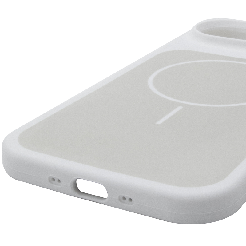 Чехол Silk Duo Color (AA) NO LOGO with Magnetic Fit для Apple iPhone 17 Air (6.5"), White 4, Силикон, купить оптом с доставкой