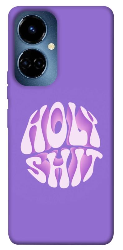 Чохол itsPrint Holy shit для TECNO Camon 19 (CI6n) / 19 Pro (CI8n), написи, купити оптом з доставкою