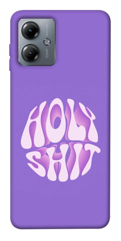 Чохол itsPrint Holy shit для Motorola Moto G14, написи, купити оптом з доставкою