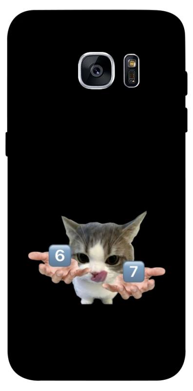 Чохол itsPrint Six Seven cat для Samsung G935F Galaxy S7 Edge, меми, купити оптом з доставкою