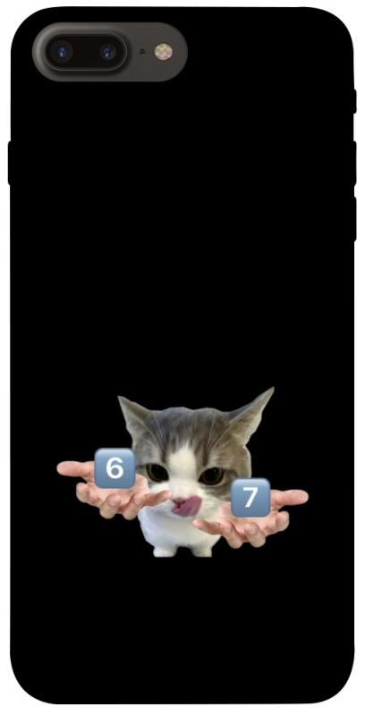 Чохол itsPrint Six Seven cat для Apple iPhone 7 plus / 8 plus (5.5"), меми, купити оптом з доставкою