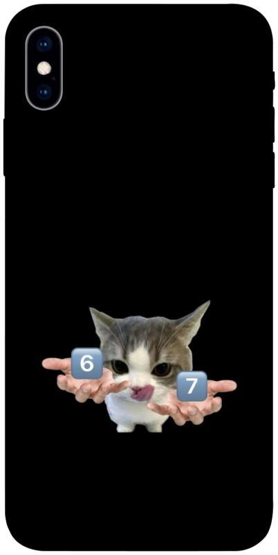 Чохол itsPrint Six Seven cat для Apple iPhone X (5.8"), меми, купити оптом з доставкою