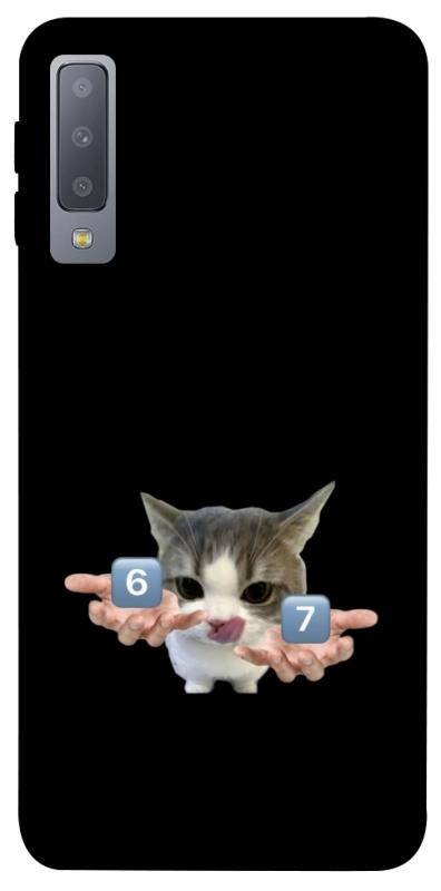 Чохол itsPrint Six Seven cat для Samsung A750 Galaxy A7 (2018), меми, купити оптом з доставкою