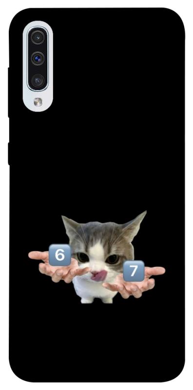 Чохол itsPrint Six Seven cat для Samsung Galaxy A50 (A505F) / A50s / A30s, меми, купити оптом з доставкою