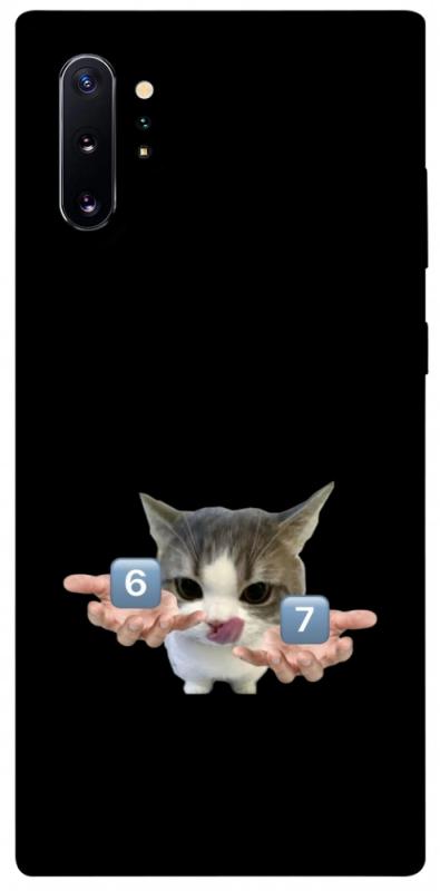 Чохол itsPrint Six Seven cat для Samsung Galaxy Note 10 Plus, меми, купити оптом з доставкою
