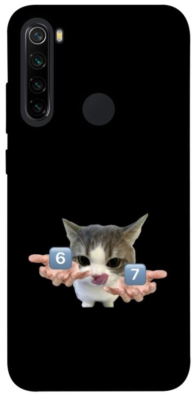 Чохол itsPrint Six Seven cat для Xiaomi Redmi Note 8, меми, купити оптом з доставкою